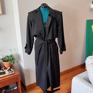 Stylish Black Trench Coat